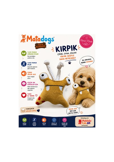 Matadog Kırpık Kumaş Köpek Oyuncağı