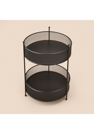 Bath İki Katlı Fileli Organizer - Siyah - 28x20 Cm Çok Renkli