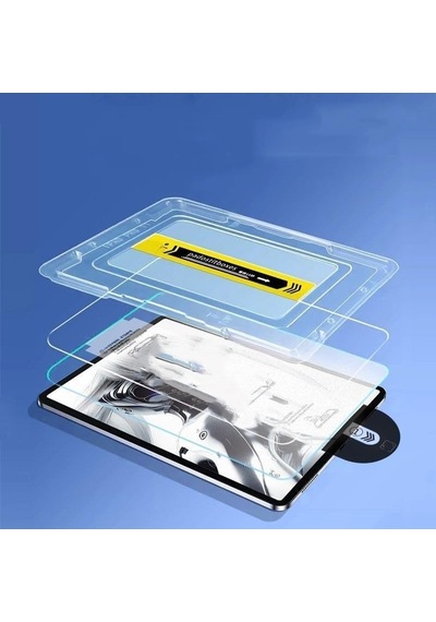 Kolay Kurulum Mekanizmalı Tablet Cam Samsung S10 Fe Plus 13.1 Sm-x626 İle Uyumlu Tablet Ekran Koruyucu Aparatlı Dokunmatik Kurulum Temperli Cam Oto Hizalama