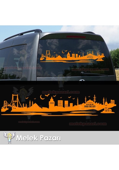 Istanbul Manzarası Araba Sticker, Karavan Sticker
