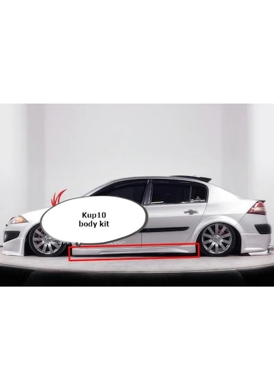 Reno Megane 2 Sedan Yan Marşpiyel Takımı - Plastik