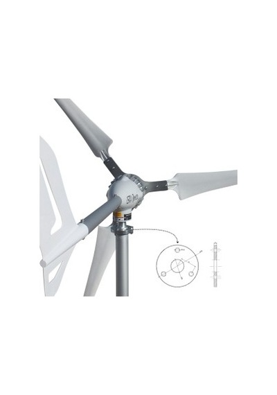Set İ-700 W 24v Rüzgar Türbini + Hibrit Şarj Kontrol Cihazı + Direk Seti İsta-breeze