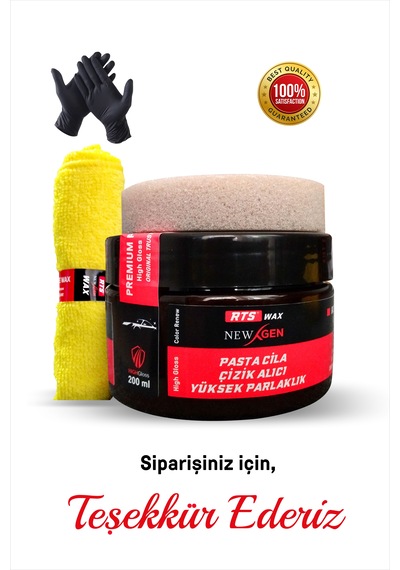 Rts Pasta Cila, Araba Oto Çizik , Parlatıcı, Bakım Seti