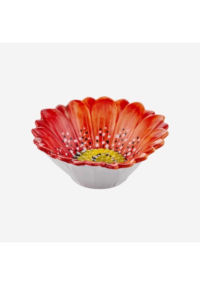 Edelweiss İtaly Kırmızı Seramik Kase 16 Cm