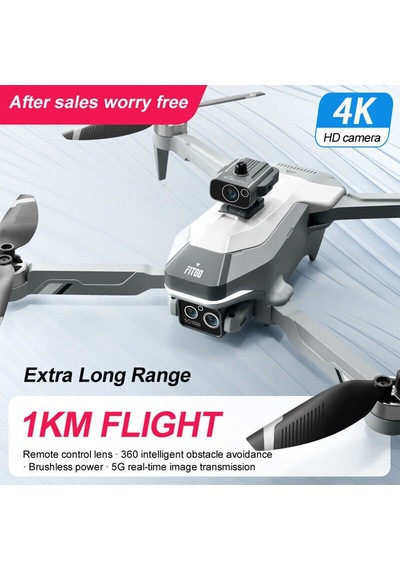 Özel Seri Elektronik Fotoğraf Hobi Aracı 4drc M2s Drone Gps 4k Hd Çift Kamera 3 Batarya