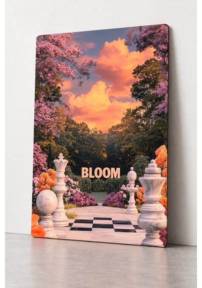 Dekoratif Bloom Metal Tablo Modern Duvar Dekorasyonu Çok Renkli