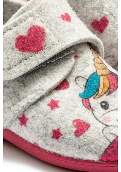 Twigy Unicorn Çocuk Yuva Patik Gri 24/30 CC0161B Çok Renkli