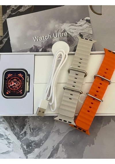 Mega Aksesuar New Gs Ultra 8 Akıllı   Saat Vidalı Kasa 49M