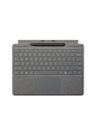 Microsoft - Surface Pro Copilot+ Pc 11. Sürüm ,pro 10, 9, 8, X Uyumlu Q Us İngilizce Klavye İle Slim Pen 2 8x6-00228 Gri