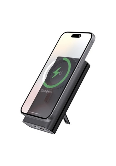 20000 Mah Powerbank Kablosuz Şarj Makinesi 22.5w Hızlı Şarj Özellikli Taşınabilir Batarya Siyah