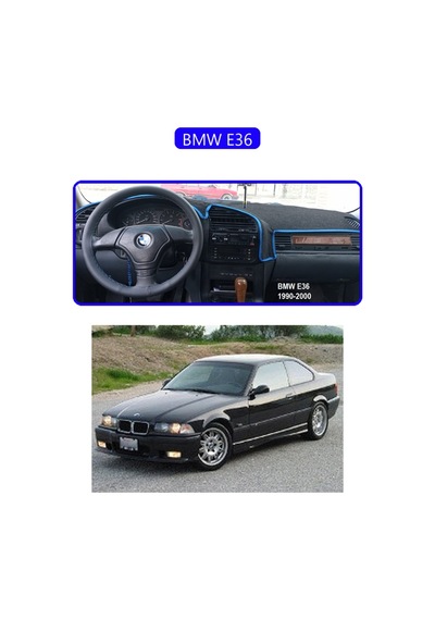 Bmw E36torpido Koruma Halısı Mavi Kenar