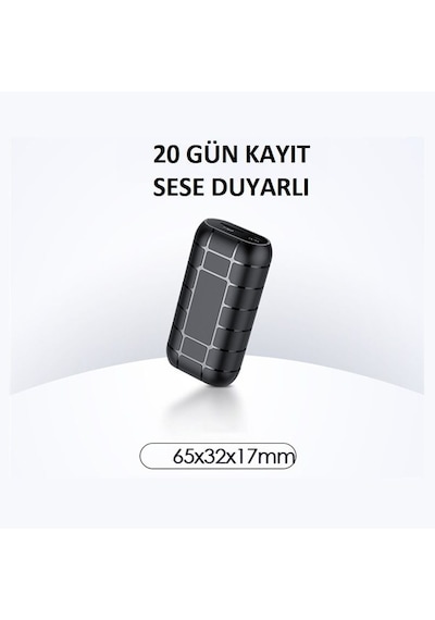 32 Gb Usb Ses Kayıt Dinleme Cihazı Tek Şarjla 20 Gün Kayıt Kulaklıkla Dinleme Uzun Kayıt