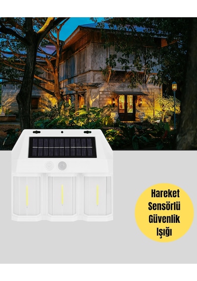 Güneş Enerjili Bahçe Ve Duvar Aydınlatma - Bk-618-3 Led Lamba