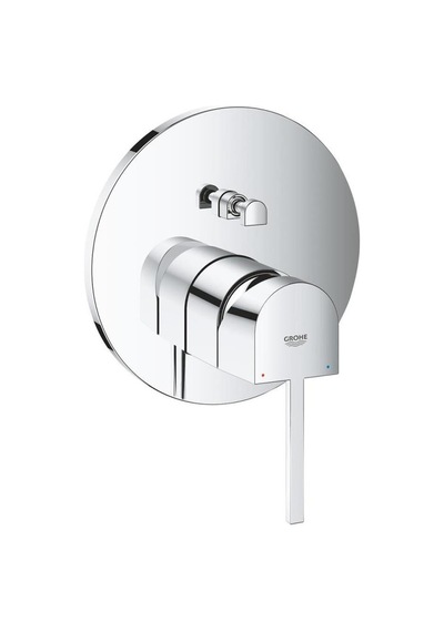Grohe Plus 24060003 2 Çıkışlı Divertörlü Ankastre Banyo Duş Bataryası Krom Gri