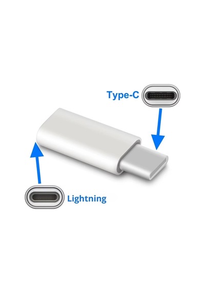 A-6004 Type-c To Lightning Şarj Data Çevirici Dönüştürücü Adaptör X 2 Adet