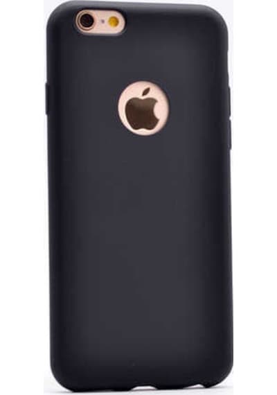 Noktaks - Apple Uyumlu iPhone 6 / 6s - Kılıf Mat Renkli Esnek Premier Silikon Kapak - Siyah