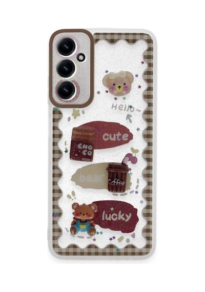 Samsung Galaxy A14 4g Kılıf Sweet Desenli Silikon Kapak - Şeffaf