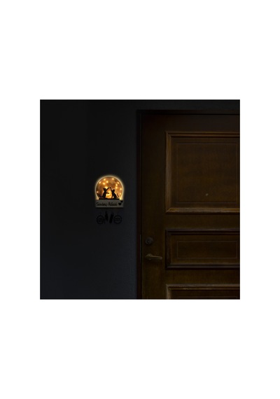 Led Işıklı Pleksi Dolunay Kişiselleştirilebilir Dekoratif Biblo Harvey Kediler Anahtar Askılığı Sarı - 737322722 Sarı