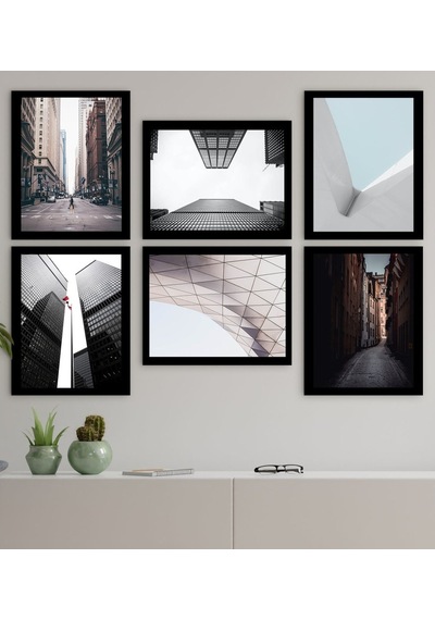 Bk Gift 6 Parça Çerçeve Görünümlü Ahşap Tablo Seti (45X60Cm)-2