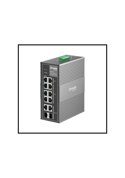 Omada Ies210gpp Industrial, 10 Port Gigabit, 6 Port Poe+, 2 Port Poe++, 2 Port Combo Sfp, 240w, Yöne