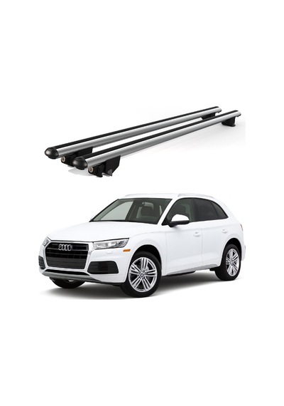 Kanca Audi Q5 2017 Ve Sonrası Uyumlu Gri Kilitli Ara Atkı 120cm Port Bagaj Tavan Barı