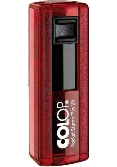Colop Cep20 Kaşe Kırmızı Kasa Siyah Keçe - 14 x 38 MM