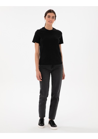 Pierre Cardin Kadın Siyah Tişört 50302474-vr046