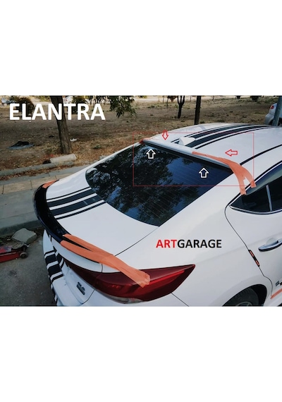 Hyundai Elantra Boyasız 2016-2018 Camüstü Spoileri-fiberglass