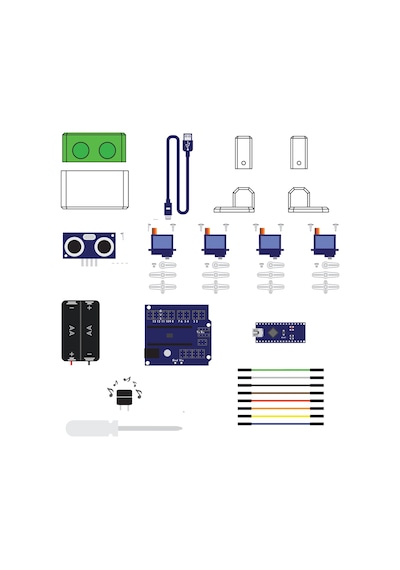 Arduino Otto Robot - Full Set- Demonte- Sticker Hediyeli Klasik