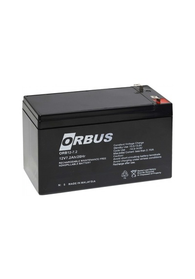Orbus 12v 7.2ah Kuru Akü