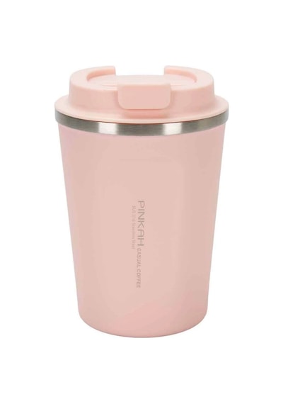 Paslanmaz Çelik Kahve Termos Bardağı 380 Ml Pembe