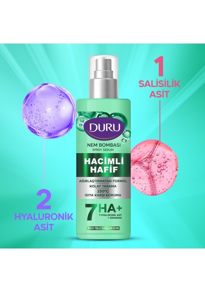 Nem Bombası Hacim Veren Sıvı Saç Bakım Spreyi 190 Ml