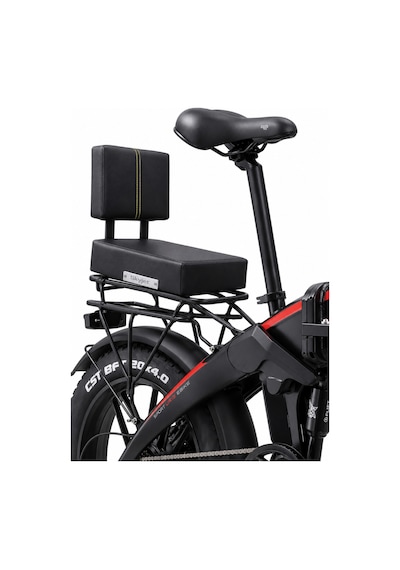 Skyjet Arka Deri Koltuk,elektrikli Bisiklet Deri Koltuk, Motosiklet Deri Koltuk, Arka Sele Çocuk Deri Koltuk Seti Siyah
