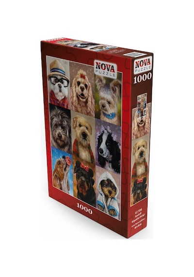 Nova 1000 Parça Sevimli Köpekler Kolajı Puzzle