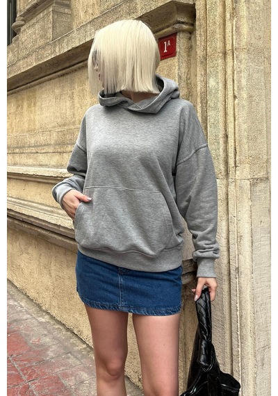 Grimelanj Oversize Cepli Sweatshirt Mg2207