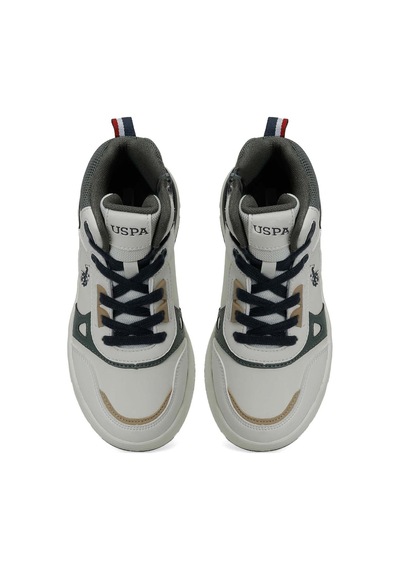 Uspoloassn U.s. Polo Assn. Geoly Jr Bej Erkek Çocuk High Sneaker Bej-hakı