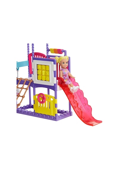 Barbie Skipper Tırman ve Keşfet Kaydıraklı. Salıncaklı Ve