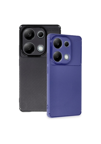Mey Najmaddin Redmi Note 13 Pro 4g Kılıf Auto Focus Karbon Kapak - Siyah Najmaddin Diğer