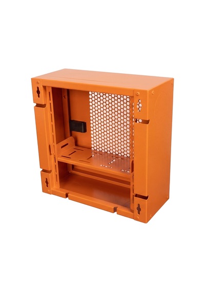 Alfafonet Wifi Box 280 Duvar Tipi Modem Ve Wifi Kutusu 280x120x280 Mm Turuncu Perfore Metal Kapak Montajlı