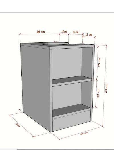 Rans Banyo Dolabı, Wc Alt Lavabo Dolabı Mdf Beyaz