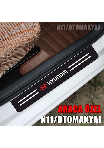 Hyundai İ10 Kapı İç Koruma Ayaklık Sticker Markalı
