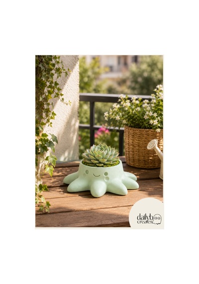 Dekoratif Ahtapot Saksı-bitki,çiçek,kaktüs Ve Sukulent Saksısı-modern Tarz Saksı