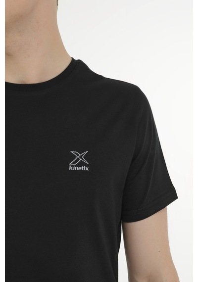 Kinetix M-Sn220 Bsc C T-Shırt 3Fx Siyah Erkek Kısa Kol T-Shirt