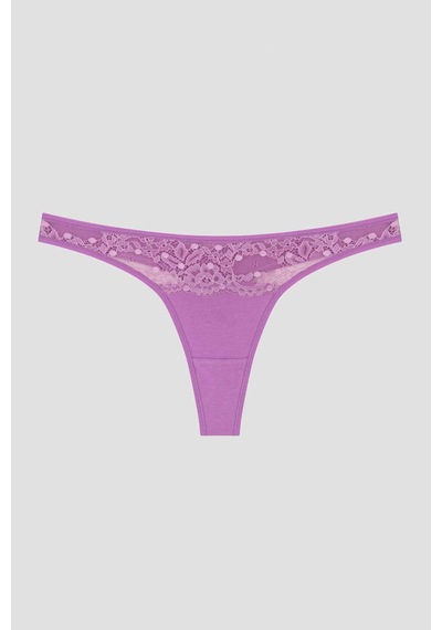 Joyful Spring Dantel Detaylı 3lü Tanga Külot Çok Renkli
