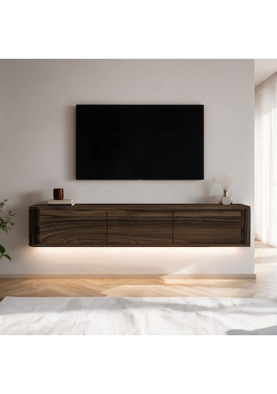 İnarch Dizayn Yoyo Led Işıklı Duvara Monte Tv Sehpası - 3 Kapaklı Modern Tv Konsolu Ceviz İnarch Dizayn Yoyo Led Işıklı Duvara Monte Tv Sehpası - 3 Kapaklı Modern Tv Konsolu Ceviz