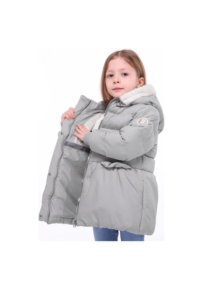 Benitto Kids Kız Bebek Çocuk Mont 51284-gri Gri