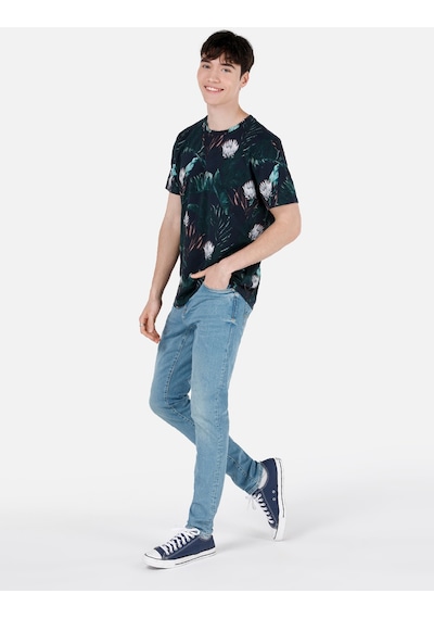 Colin's Colins 041 Danny Dar Kesim Düşük Bel Düz Paça Mavi Erkek Pantolon Denim