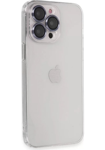 Newface Apple Uyumlu iPad iPhone 13 Pro Max Kılıf Luko Lens Silikon - Sierra Blue Mavi