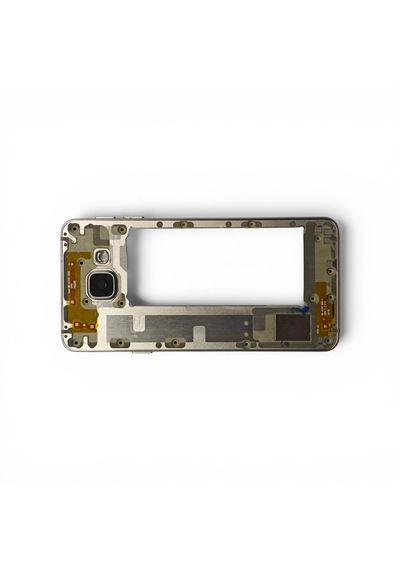 Samsung A310 Kasa Samsung Galaxy Uyumlu A3 2016 Gold Renk Orta Kasa Çıtalı On Off Ses Tuş Bordu Buzzer Hoparlör Kamera Lens