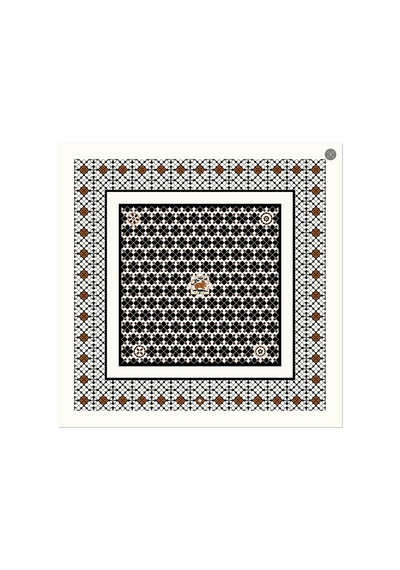 Deserto Fashion 2026 Avantgarde Serisi Çift Taraflı %100 İpek Twill Eşarp 90x90 Çok Renkli 09704177